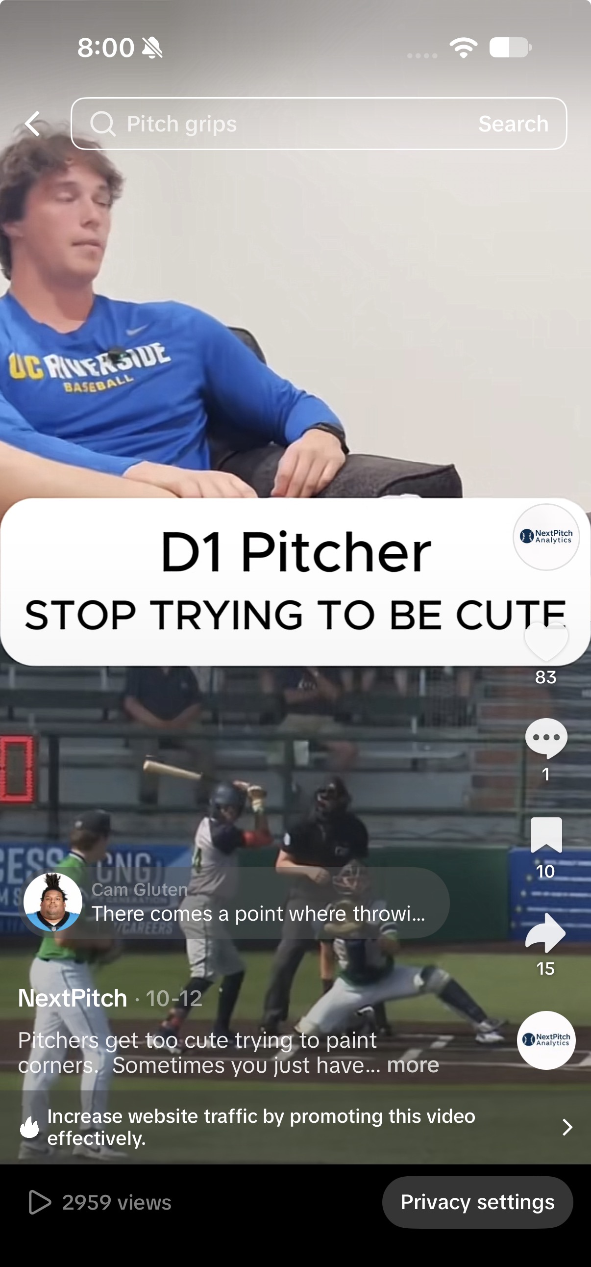TikTok post preview for Stop Trying to Be Cute