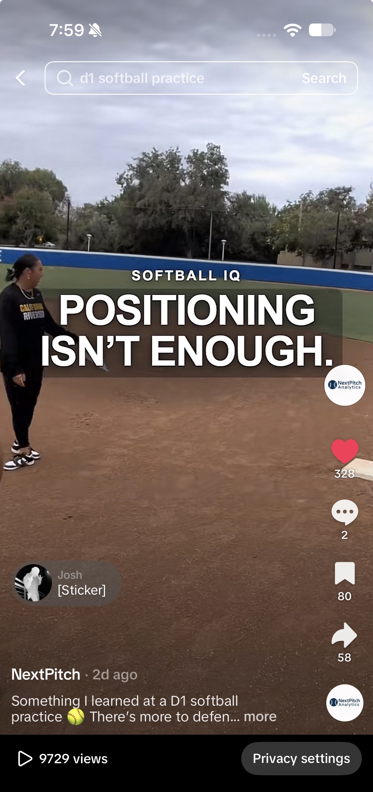 TikTok post preview for Positioning Isn't Enough